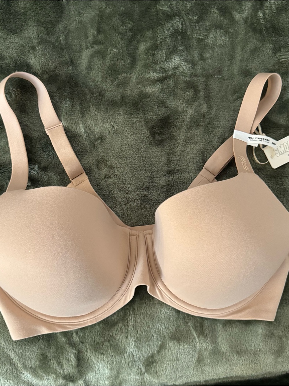 Aerie SMOOTHEZ Full Coverage Lightly Lined Bra - Nude